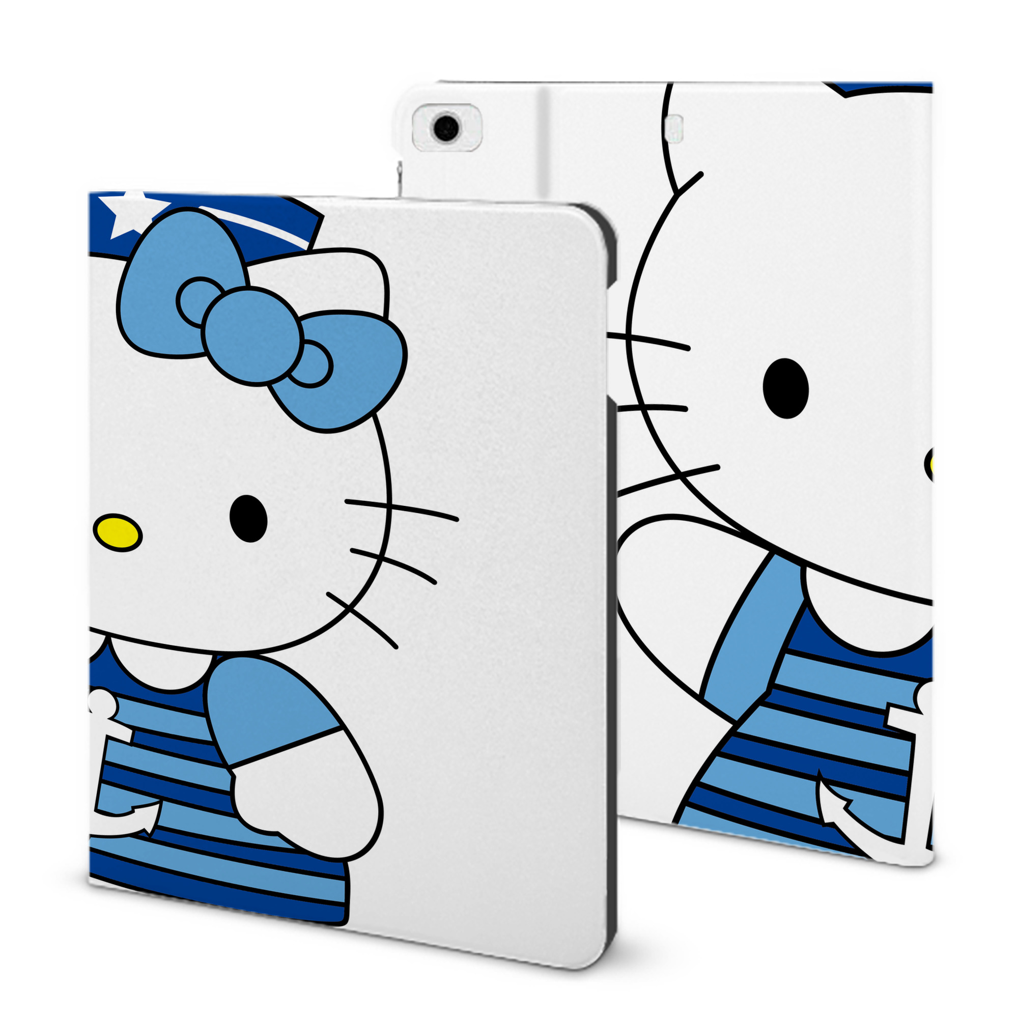 （画像用） Hello Kitty ハローキティ IPad ケース ブック型 PUレザー TPU 耐衝撃 軽量 薄型 ペン収納なし 全面保護 IPad 各モデル対応